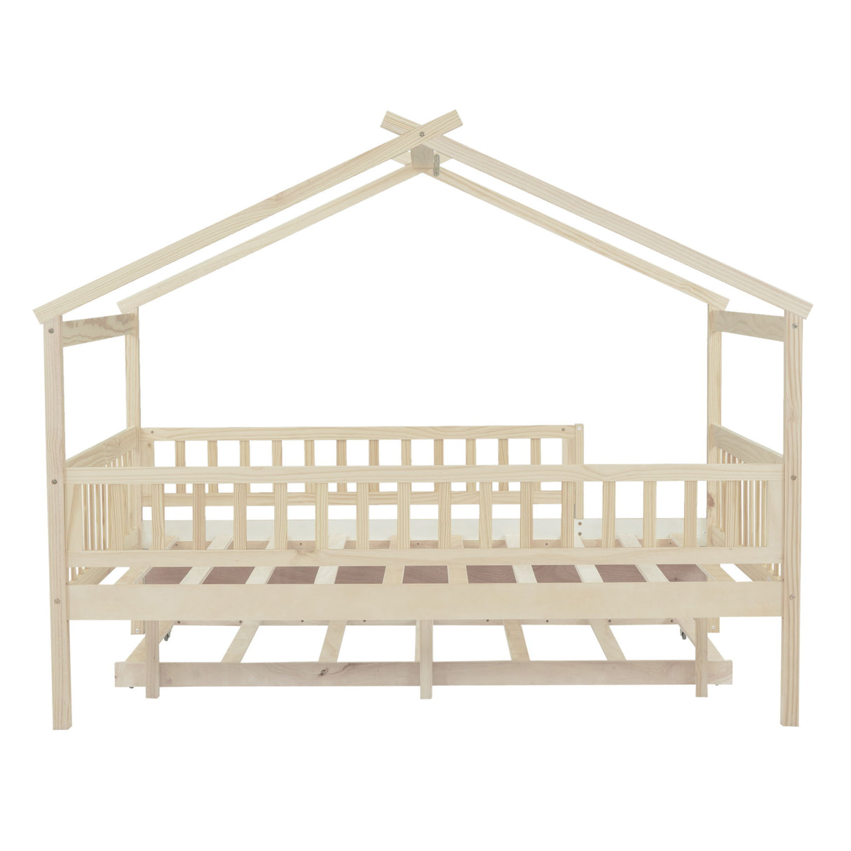 Creativity House Bed With Twin Size Trundle