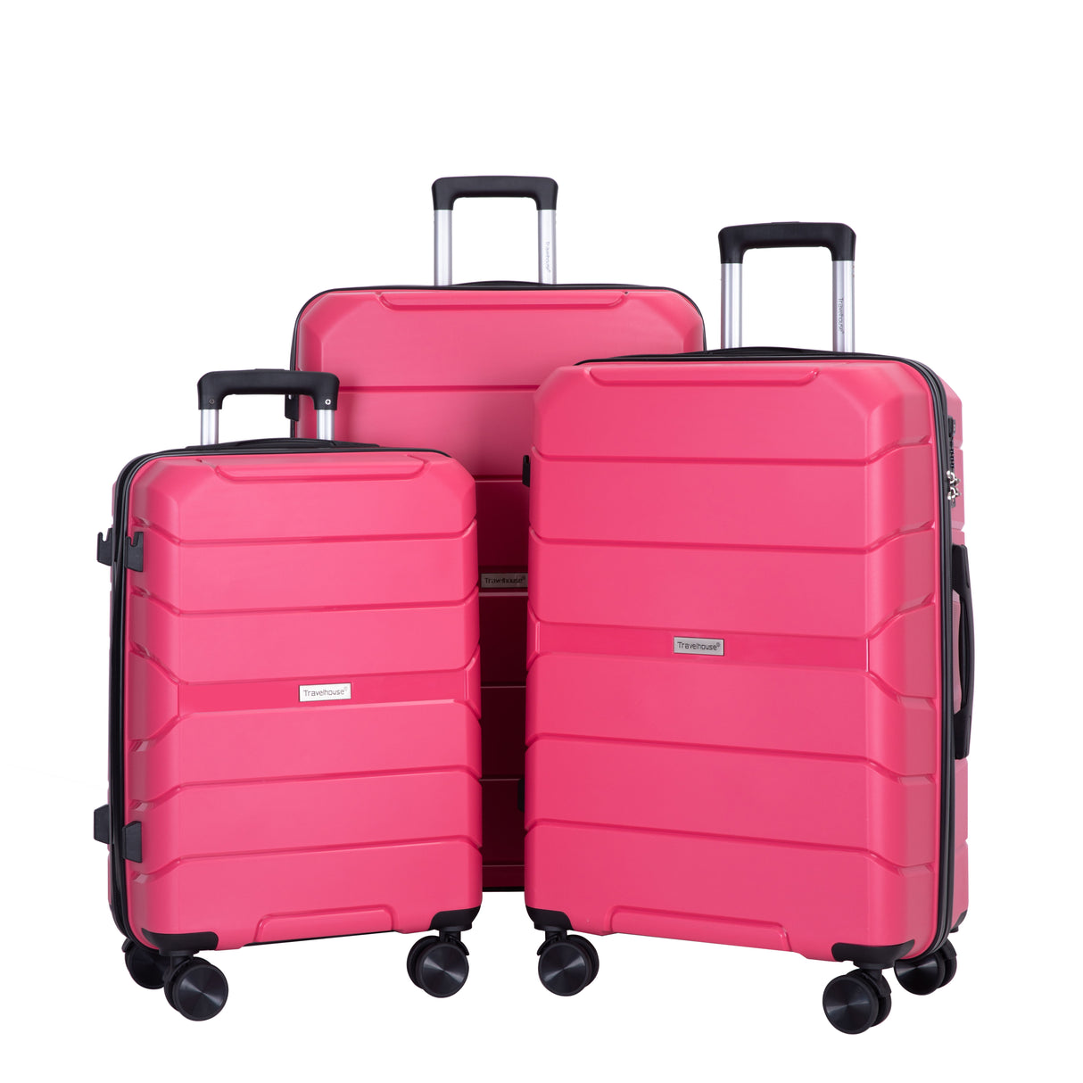 Hardshell Suitcase Spinner Wheels Lightweight Durable Suitcase With Tsa Lock, 3 Piece Set