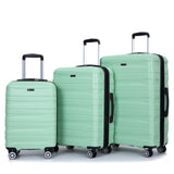 3 Piece Luggage Sets Lightweight & Durable Expandable Suitcase With Two Hooks