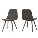 Dreamweaver - Outdoor Dining Chair With Powder Coated Legs (Set of 2) - Brown