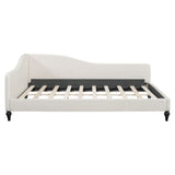 Modern L Shaped Linen Daybed With Legs
