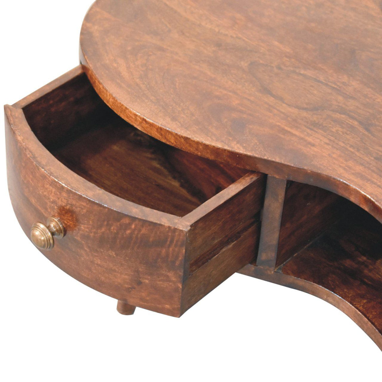 Wave Coffee Table With 1 Drawer