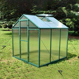 Polycarbonate Walk-In Greenhouse, Raised Base For Outdoor In All Season