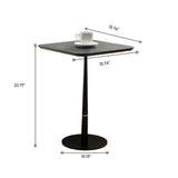 Modern Square Coffee Table And Computer Desk - Black / Gold