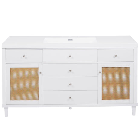 Modern Bathroom Vanity With Sink, Soft Close Drawers