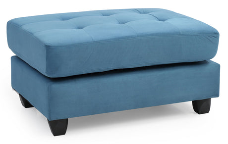 Stylish Aqua Ottoman For Any Room - Aqua Blue
