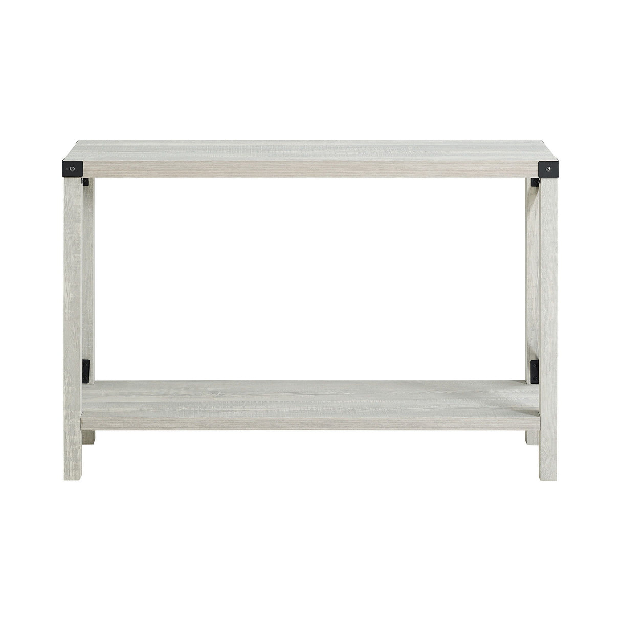 Farmhouse Metal X Table With Lower Shelf