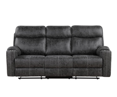 Hirah - 3 Piece Living Room Set - Dark Gray