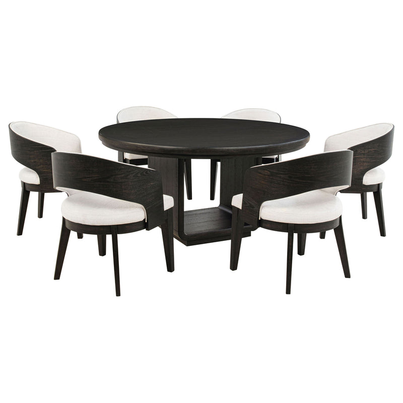 Bangor - Round Dining Table Set With Arm Chairs