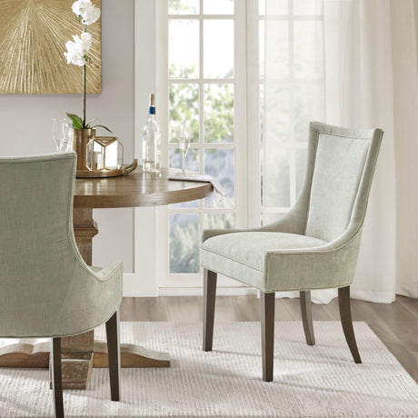 Ultra - Dining Chair With High Back (Set of 2) - Light Green Multi