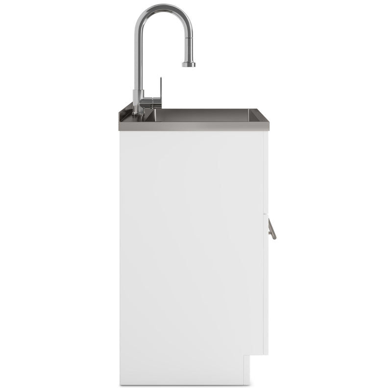 Metro - Laundry Cabinet & Faucet And Stainless Steel Sink