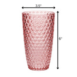 Leading Ware Diamond Cut Acrylic Drinking Glasses (Set of 4)