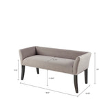 Modern Design Bench Upholstery, Solid Wood Frame