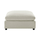 Cassandra - Square Ottoman - Beige