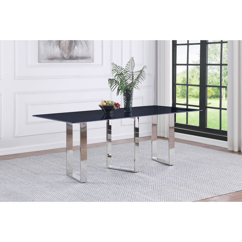 Forster - Rectangular Sintered Stone Dining Table - Gray