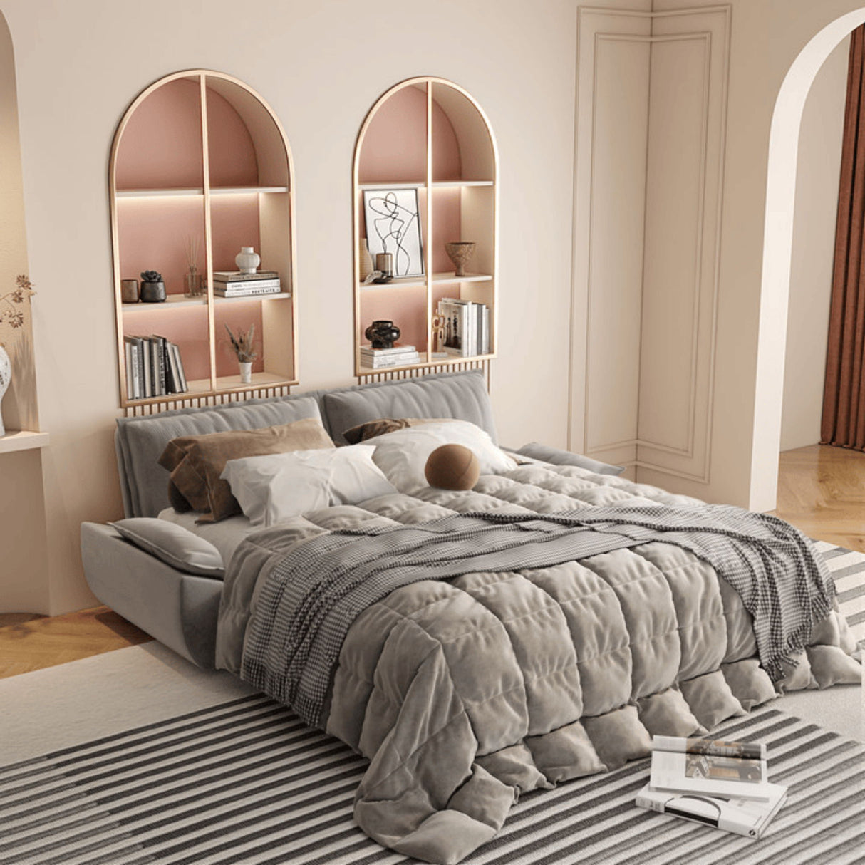 Pull Out Sleeper Sofa Bed, 3 In 1 Multi Functional