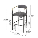 Counter Height Upholstered Barstools (Set of 2)