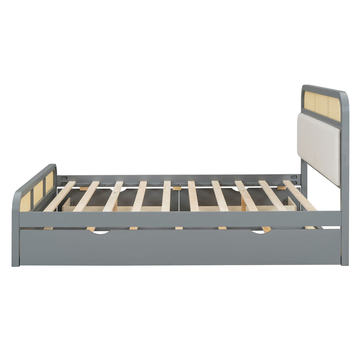 Platform Bed With Trundle And 2 Drawers