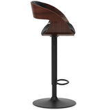 Archer - Bentwood Adjustable Swivel Bar Stool - Black