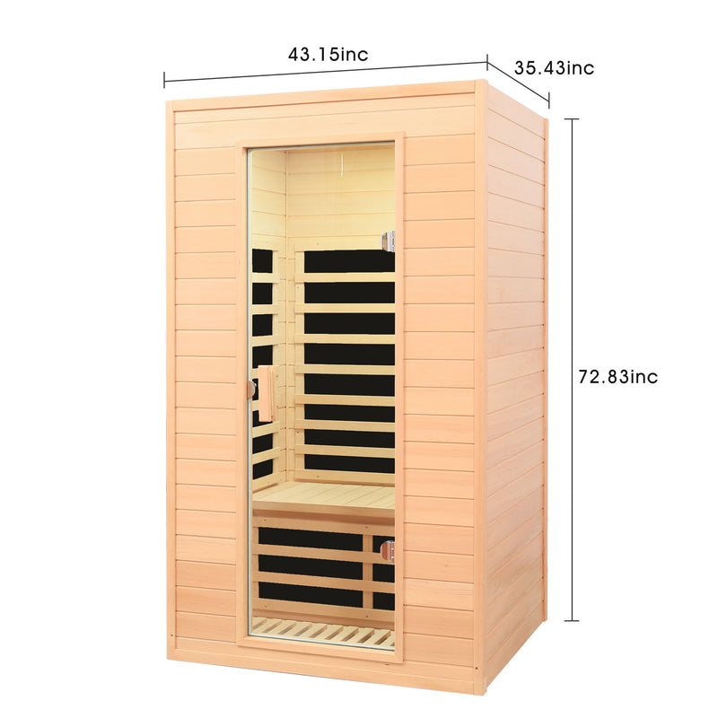 Hemlock Far Infrared Roof Embedded Indoor Sauna Room