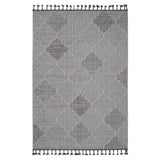Guros - 8' X 10' Trellis Indoor / Outdoor Area Rug - White / Gray