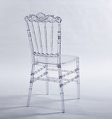 Dining Chair With Plastic Seat, Welding Chair (Set of 4) - Transparent