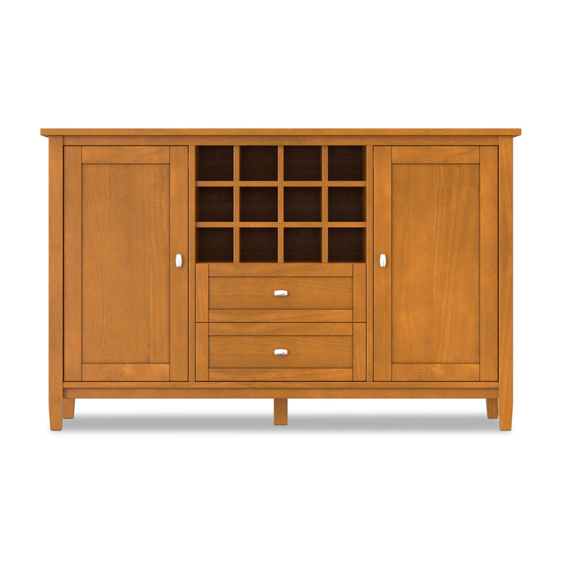 Warm Shaker - Storage Cabinet With Wine Rack - Brown