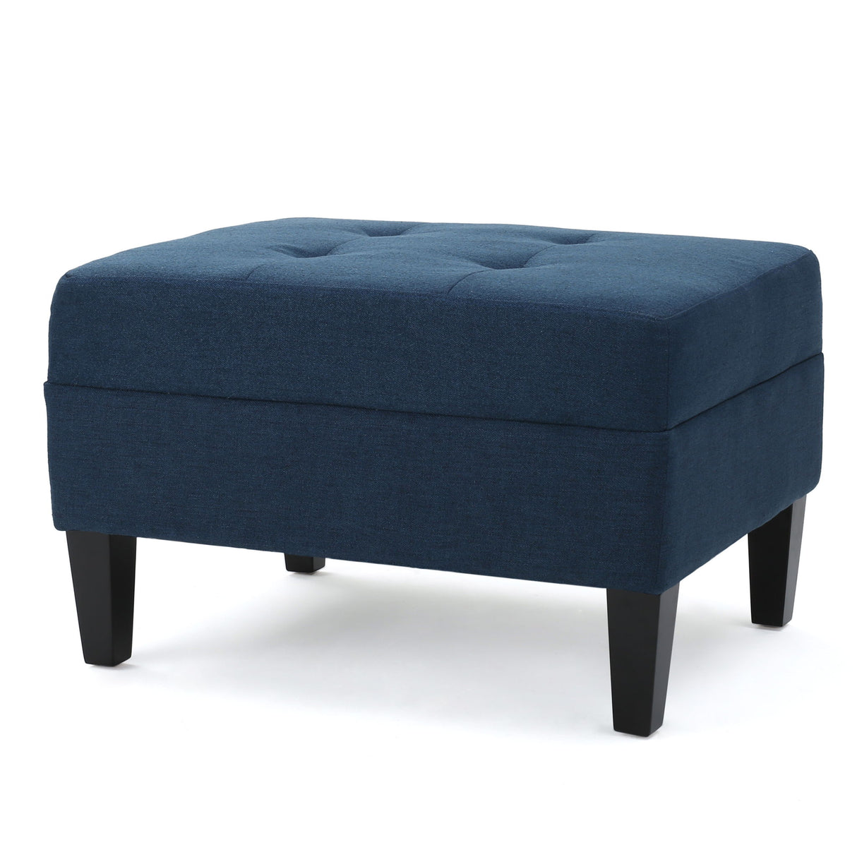 Foot Rest Under Desk Ottoman, Rectangle Foot Stool, Footrest Leg Rest For Sofa, Ottoman Rest Stools For Living Room Entryway - Navy Blue