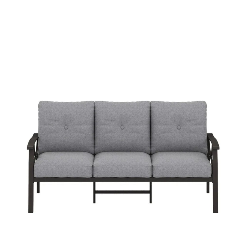 All-Weather 3 Seat Patio Sofa With Cushions