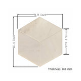 Hexagon Natural Marble Polished Tile For Wall And Floor (Set of 12)