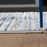 Nova - 7'10" X 9'10" Area Rug - Multi, Light Gray