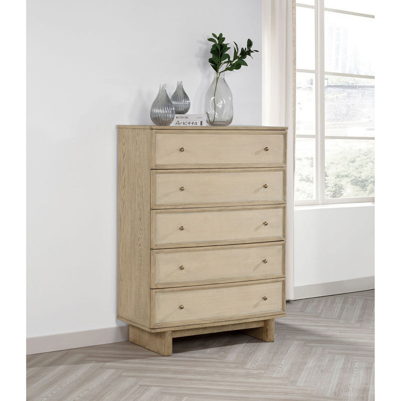 Kimpton - 5 Drawer Bedroom Chest - Beige