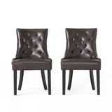 Contemporary Cheney Dining Chair Set With Tufted Design