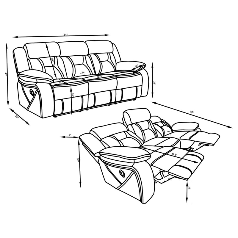 Bellingham - Motion Sofa With Pillow Top Arms