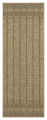 Earth - 5'3" X 7'3" Indoor, Outdoor Area Rug - Jute / Black