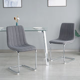 Modern Dining Chair With Metal Legs