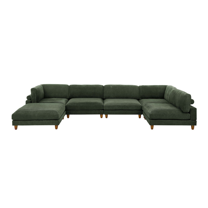 Modern Modular Sectional With Adjustable Back Support