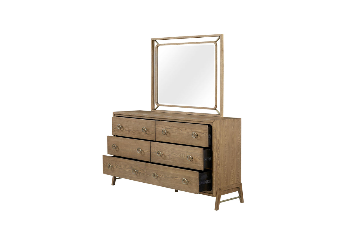 6 Drawer Dresser - Latte