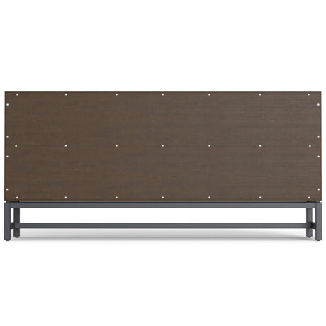 Banting - Low Wide Bookcase - Walnut Brown