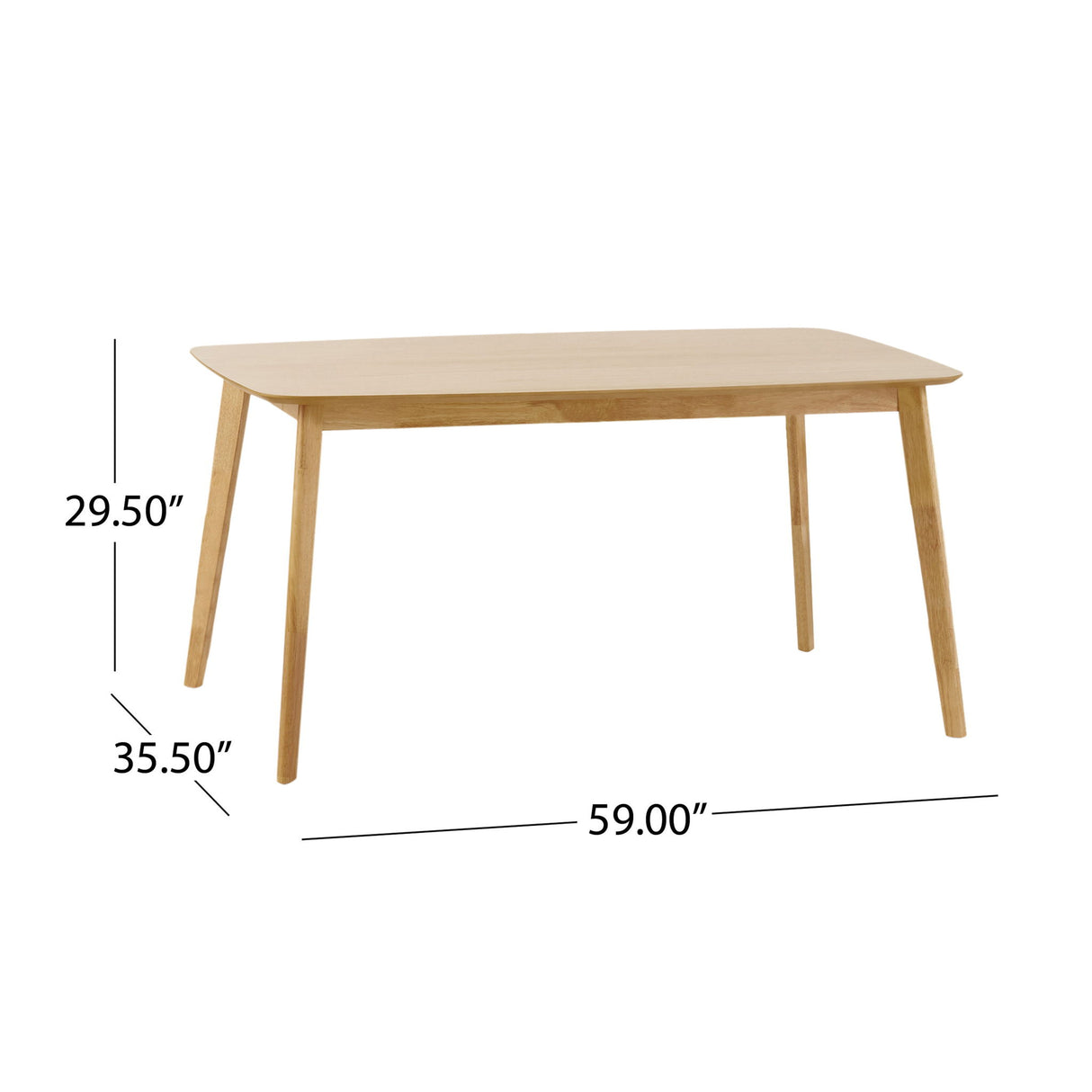 Retro Dining Table With Faux Wood Top