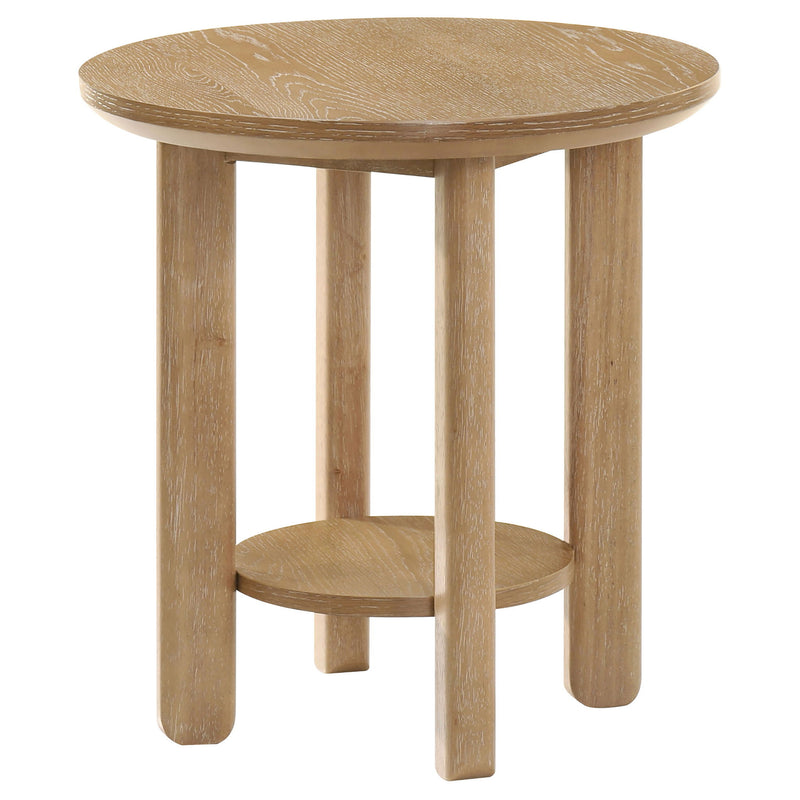 Crispin - Round Table With Lower Shelf