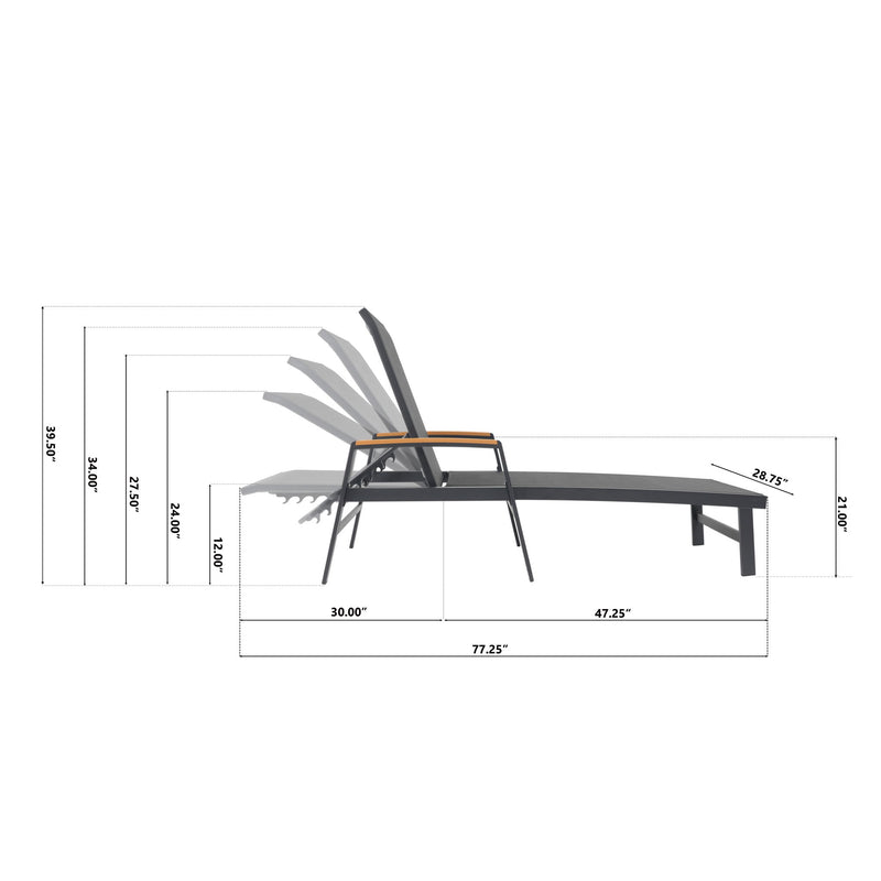 Oaxton - Chaise Lounge