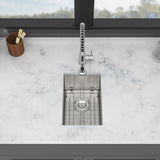 12" Undermount Kitchen Sink, Deep Single Bowl - Brushed Nickel