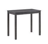 Lux - 3 Piece Counter Height Pub Table With Tufted Linen Stools (Set of 3)