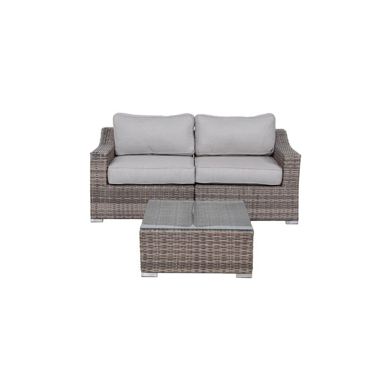 Stylish Sofa Seating Group With Cushions Perfect For Outdoor Gatherings