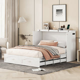 Murphy Bed With Drawer And A Set Of Sockets & USB Ports, Pulley Structure Design