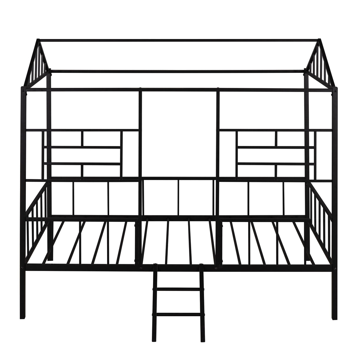 House Bed Frame With Slatted Support, No Box Spring Needed