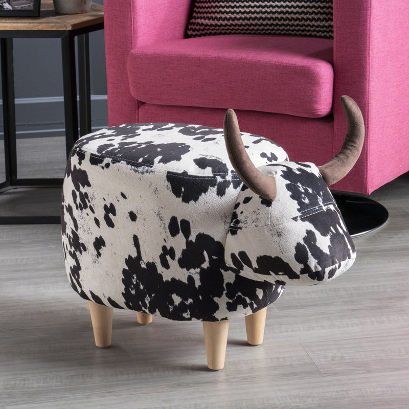 Cow Shaped Ottoman Footstool