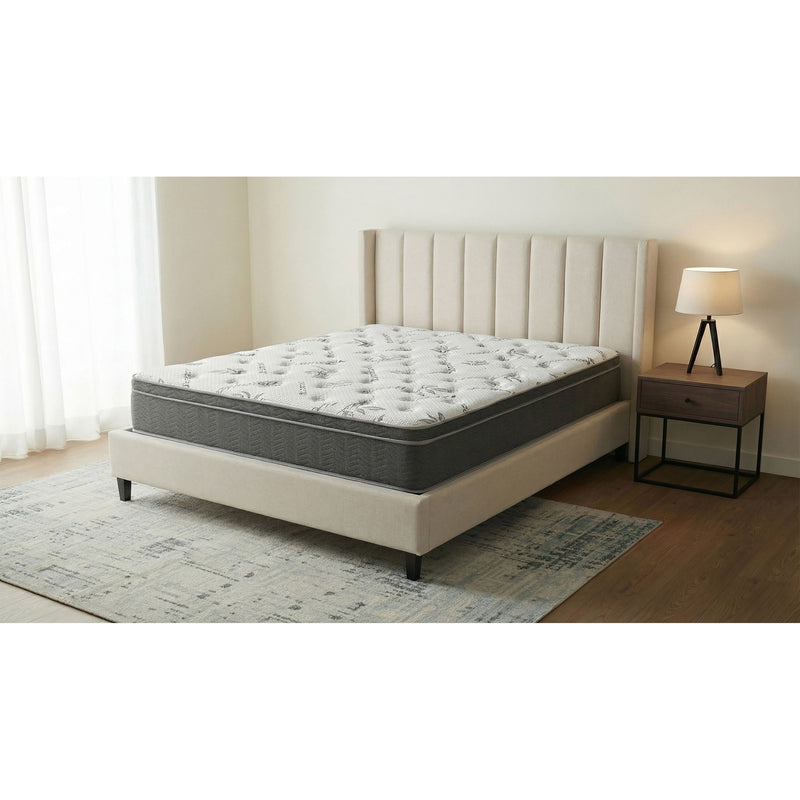 Vancouver - 13" Euro Top Hybrid Mattress With Bamboo Cover And Gel Memory Foam