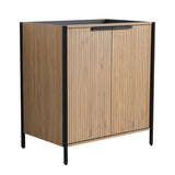 Contemporary Freestanding Bathroom Vanity With Adjustable Shelves